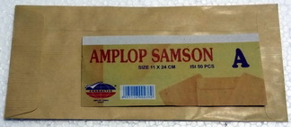 Amplop Coklat Samson Garis